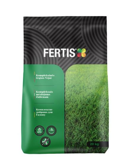 Prekės „Kompleksinės trąšos vejoms Fertis, NPK 17-6-11+Mg+S+B, 20 kg“ paveikslėlis