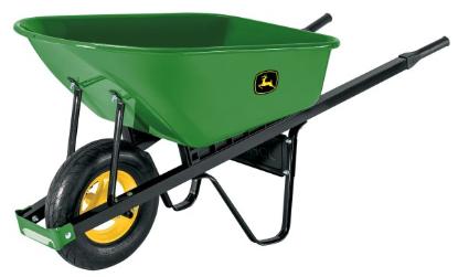 Prekės „Vieno rato profesionalus karutis 100 l John Deere“ paveikslėlis
