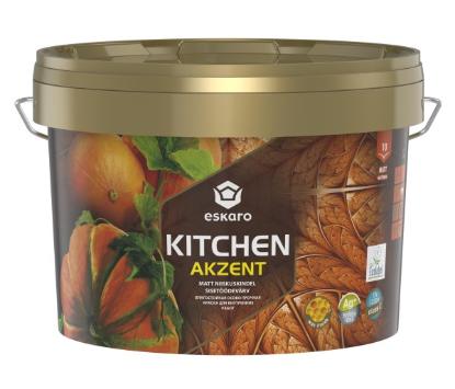 Prekės „Ypač patvarūs ir drėgmei atsparūs akriliniai dažai eskaro Akzent Kitchen A 2,7l“ paveikslėlis