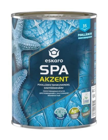 Prekės „Pusiau blizgūs akriliniai dažai eskaro vandens pagrindu - Akzent SPA A 0,9L“ paveikslėlis
