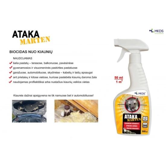 Prekės „Repelentas nuo kiaunių 500ml Ataka Marten“ paveikslėlis