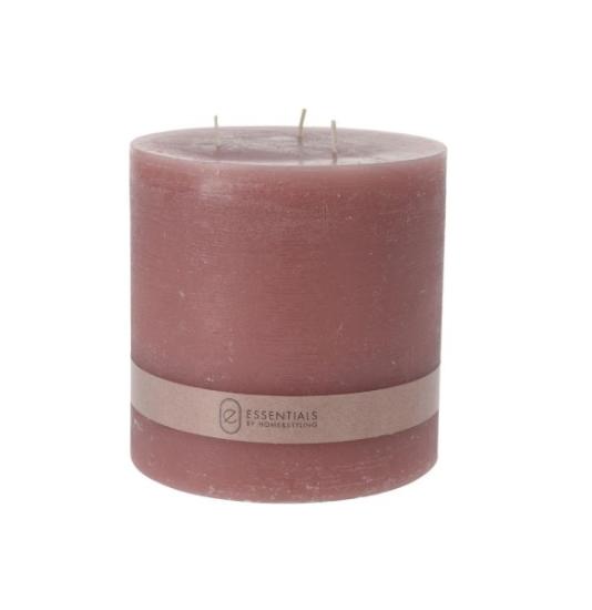 Prekės „Aromatinė žvakė rožinė 14x14cm Essentials“ paveikslėlis