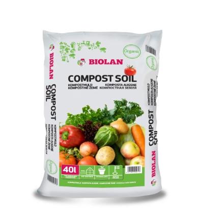 Prekės „Žemė kompostinė 40 l Organic Biolan“ paveikslėlis