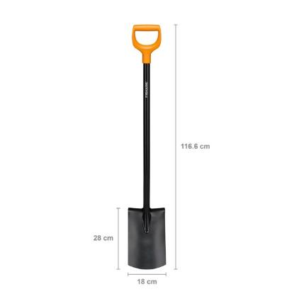 Prekės „Kastuvas bukas Solid Metal Fiskars“ paveikslėlis