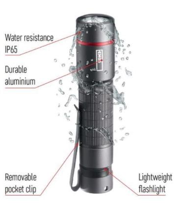 Prekės „Žibintuvėlis, atsparus drėgmei IP65, ULTIBRIGHT 60, CREE LED, 170lm, 1xAA, EMOS“ paveikslėlis