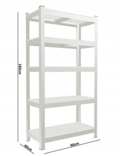 Prekės „Stelažas 5 lentynų 180x90x40cm 175kg GWI0878“ paveikslėlis
