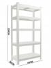Prekės „Stelažas 5 lentynų 150x70x30cm 150kg GWI7378“ paveikslėlis