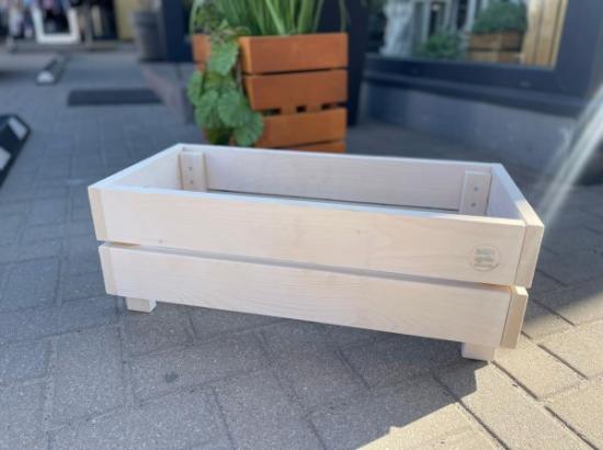 Prekės „MEdinis vazonas 64x30x23, baltos spalvos“ paveikslėlis