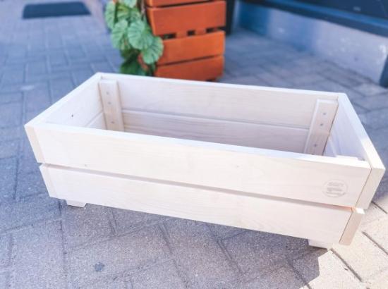 Prekės „MEdinis vazonas 64x30x23, baltos spalvos“ paveikslėlis