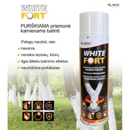 Prekės „Purškiama priemonė kamienams balinti WHITE FORT 500 ml“ paveikslėlis