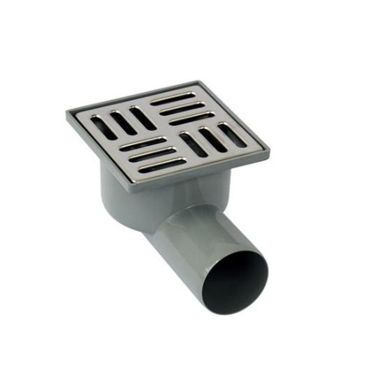 Prekės „Trapas dušo horizontalus ø50 metalinės grotelės 100x100mm“ paveikslėlis