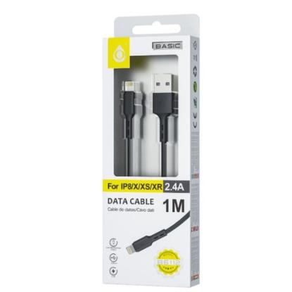 Prekės „Laidas Iphone5/6/7 1m 2,4A juodas OnePlus“ paveikslėlis