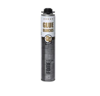 Prekės „Poliuretaniniai putų klijai blokeliams ir akmeniui FOME FLEX GLUE BLOCKS PISTOL FOAM, 750 ml“ paveikslėlis