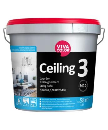 Prekės „Dažai Vivacolor Ceiling 3 AP 2,7L“ paveikslėlis