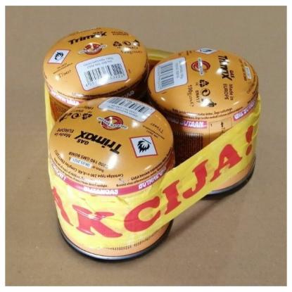 Prekės „Dujos degikliams propano butano 3x190g Trimax“ paveikslėlis