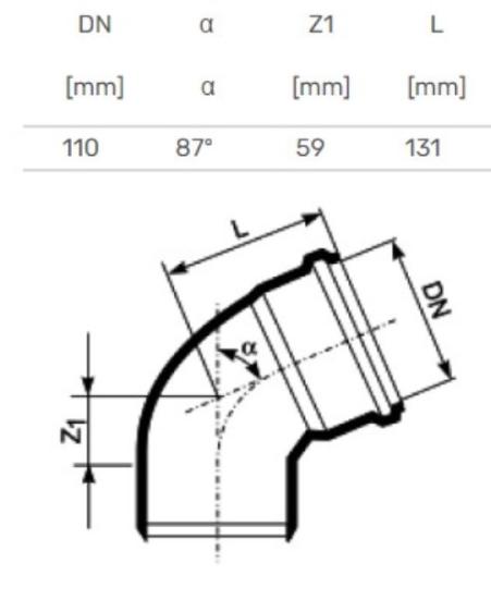 Prekės „Alkūnė vidaus HTB d=110x87°“ paveikslėlis