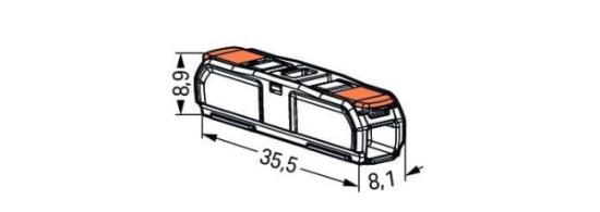 Prekės „Jungtis laidams 2v. 0,2mm-4mm (20vnt) WAGO“ paveikslėlis