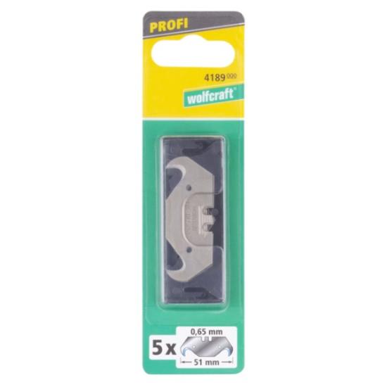 Prekės „Geležtės kablys 5 vnt 52x0,5 mm Wolfcraft“ paveikslėlis