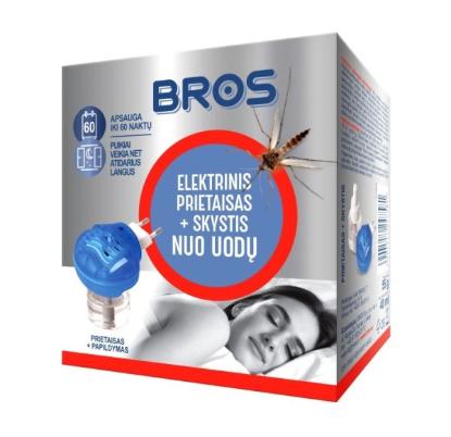 Prekės „Elektrinis uodų atbaidymo prietaisas + skystis BROS“ paveikslėlis