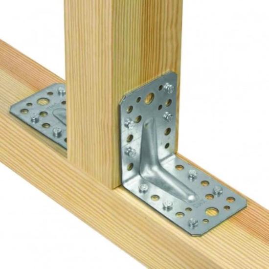 Prekės „Kampinis 105x105x90x3 mm su pastiprinimu KP2 Domax“ paveikslėlis