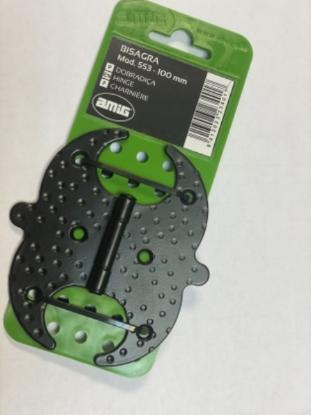Prekės „Vyriai durų 100x91x1,5 mm juodi Green Mod.553“ paveikslėlis