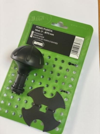 Prekės „Rankena durų 55 mm apvali juoda Green Mod.17“ paveikslėlis