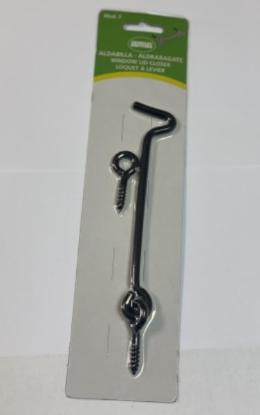 Prekės „Kabliukas langui/durims 150 mm juodas Green“ paveikslėlis