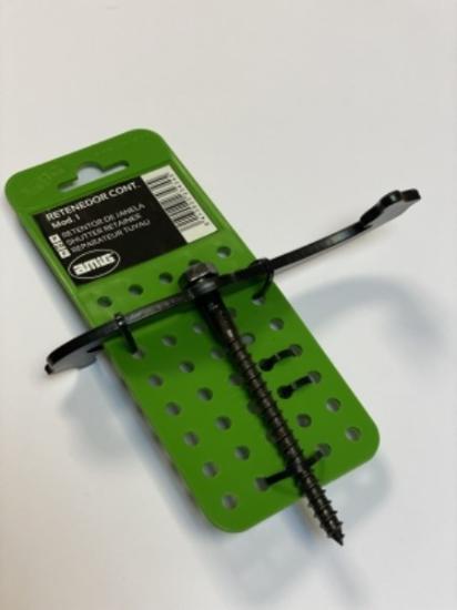 Prekės „Laikiklis langinėms Green, 105x13 mm, juodas“ paveikslėlis