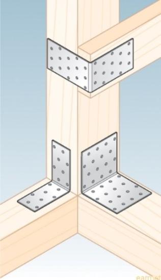 Prekės „Kampinis 80x80x80x2 mm KM9 Domax“ paveikslėlis