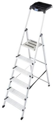 Prekės „Kopėčios aliuminės 6 pakopų 1,25x2,05x3,25 m Secury Multigrip Krause“ paveikslėlis