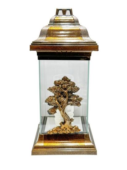 Prekės „Žvakė žibintas Medis varis 36 val 2504“ paveikslėlis