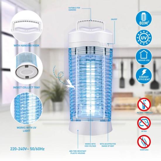 Prekės „Prietaisas nuo vabzdžių, elektrinė vabzdžių lempa 12W Grundig“ paveikslėlis