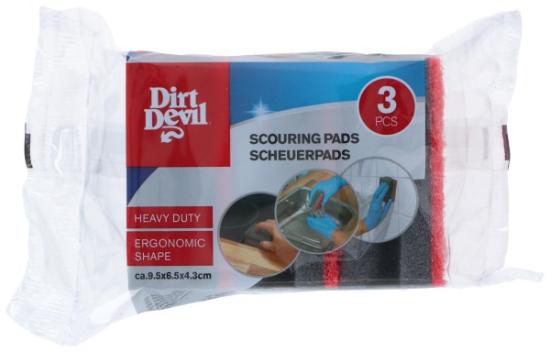 Prekės „Kempinės virtuvinės 3 vnt. Dirt Devil“ paveikslėlis