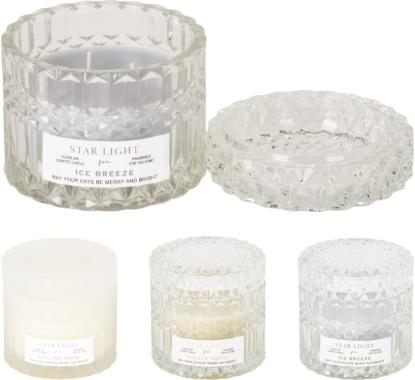 Prekės „Žvakė aromatinė stiklinėje 9cm Star light“ paveikslėlis