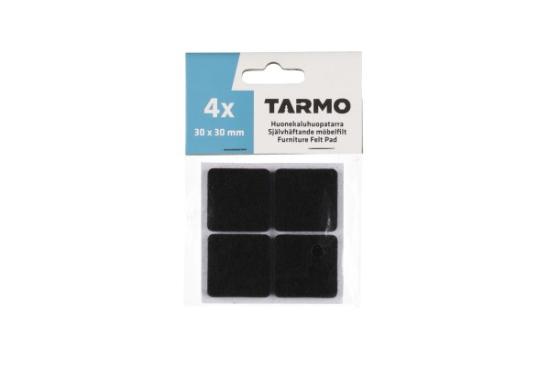 Prekės „Padukai veltiniai juodi 30x30 mm 4 vnt Tarmo“ paveikslėlis