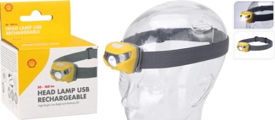 Prekės „Žibintuvėlis LED ant galvos pakr.Shell“ paveikslėlis