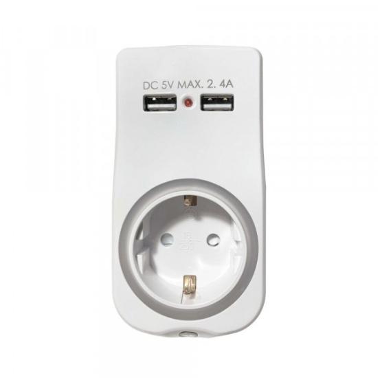 Prekės „Šakotuvas 1v + 2 USB-A 16A  TP1+USB“ paveikslėlis
