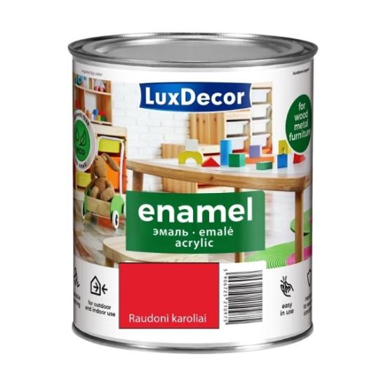 Prekės „Akrilinė emalė LuxDecor blizgi, raudoni karoliai, 0,75l“ paveikslėlis