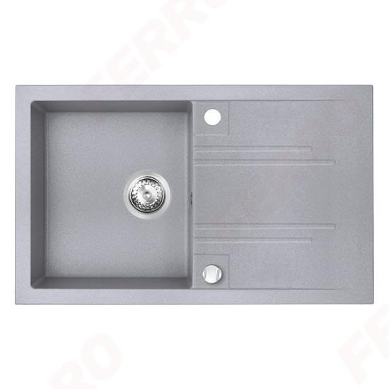 Prekės „Komplektas plautuvė ir maišytuvas FERRO DRGM48/78GA-SET1 48x78cm pilkas“ paveikslėlis