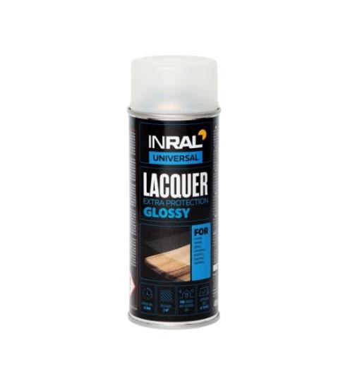 Prekės „Akrilinis lakas INRAL LACQUER, skaidri, blizgi, 400ml“ paveikslėlis