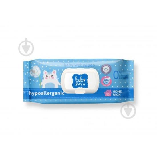 Prekės „Drėgnos servetėlės vaikams BABY ZAYA hipoalerginės 84 vnt“ paveikslėlis