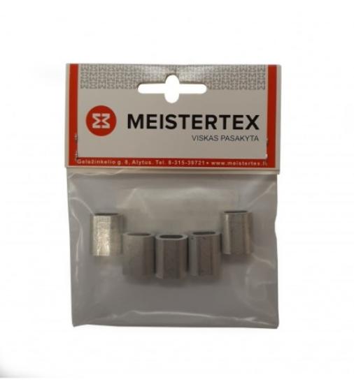 Prekės „Suspaudėjas troso 5 mm plokščias 5 vnt Meistertex“ paveikslėlis