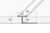 Prekės „Profilis sujungimo lenktas S92 15x10mm 2,5m balintas ąžuolas“ paveikslėlis