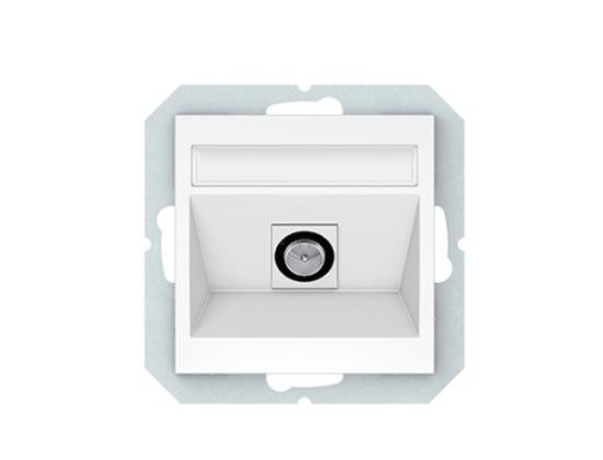 Prekės „Rozetė TV b/r TVL01-02 QR1000 juod. mat“ paveikslėlis