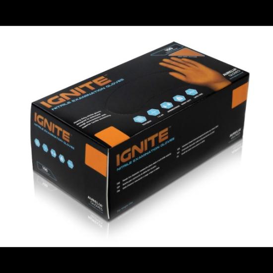 Prekės „Pirštinės vienkartinės nitrilo oranžinės Ignite 50 vnt XXL“ paveikslėlis