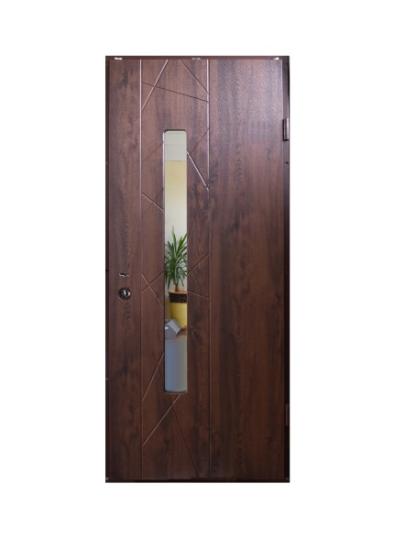 Prekės „Durys lauko MAGDA T2-129 850x2050mm su stiklu bronzinis ąžuolas, dešininės“ paveikslėlis