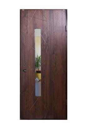 Prekės „Durys lauko MAGDA T2-129 950x2050mm su stiklu bronzinis ąžuolas, dešininės“ paveikslėlis