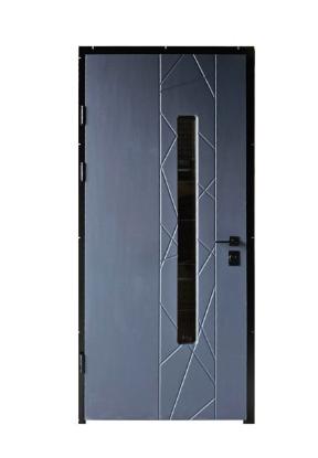 Prekės „Durys lauko MAGDA T2-129 850x2050mm su stiklu grafitas, dešininės“ paveikslėlis