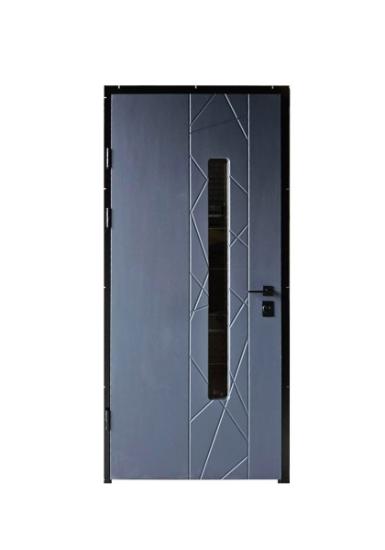 Prekės „Durys lauko MAGDA T2-129 960x2050mm su stiklu grafitas, dešininės“ paveikslėlis