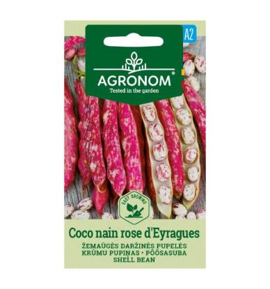 Prekės „Sėklos Pupelės daržinės žemaūgės COCO NAIN ROSE D'EYRAGUES 8 g“ paveikslėlis